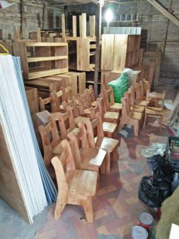 Ghễ gỗ thông ghép mầm non